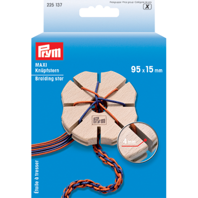 Prym Knotting Star, puu, maxi (95 mm)