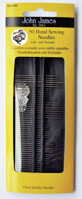John James 50 ompeluneulat ja neulalangat