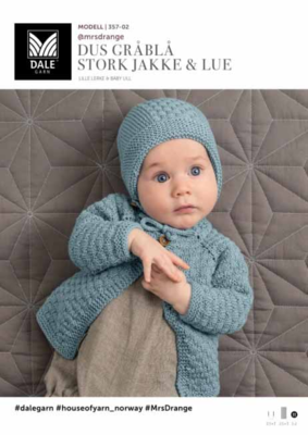 DG357-02 Dus Harmaansininen Stork -takki ja -hattu