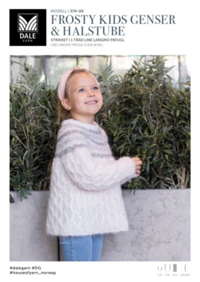 DG374-06 Frosty Lasten villapaita ja kaulakoru