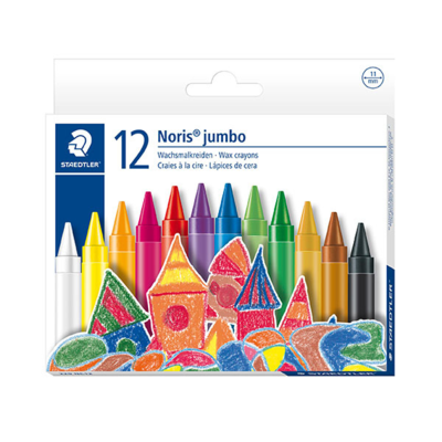 STAEDTLER Noris Club jumbo 229 voksfarver, 12 stk