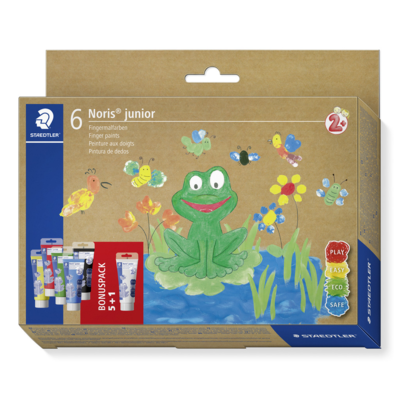 STAEDTLER Noris Finger Paint 100 ml, 6 väriä