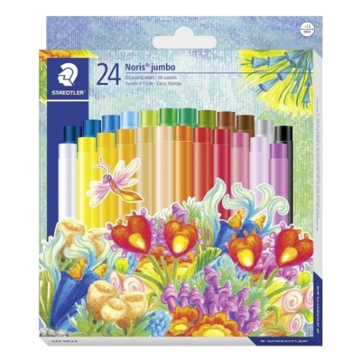 STAEDTLER Noris Club jumbo Oliepastelfarver, 24 stk