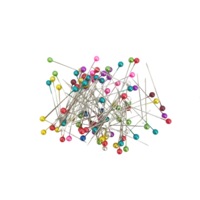 Nipsenåle i æske, lajitellut värit