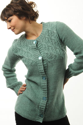 2167BC LANG TRØJE M FLETMØNSTER