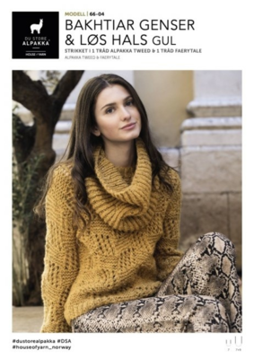 DSA66-04 Bakhtiar villapaita ja löysä kaula keltainen