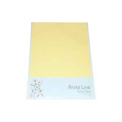 Paper Line Fantasy Karton A4, 10 stk Lysegul