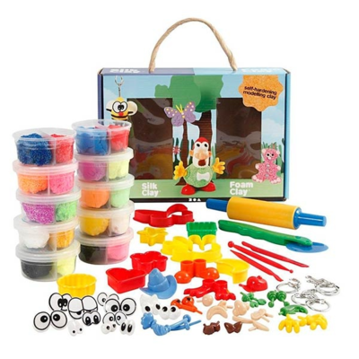 Foam Clay & Silk Clay lahjarasia, 10 + 10 kpl