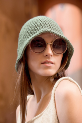 DSA67-18 Daisy Bucket Hat Dus Pistachio