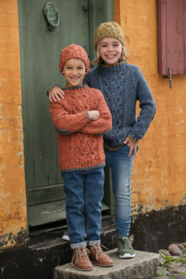 DSA69-03 Nure Sweater &amp; Hat Ruoste