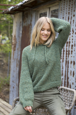 DSA80-02 Carin Hettegenser Grønn