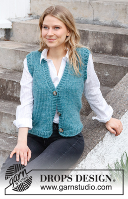 215-38 Vermillion Lake Vest by DROPS Design