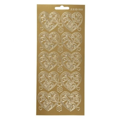 Stickers, Julehjerter, 1 ark