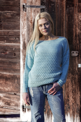 91935 Damebluse med hulmønster