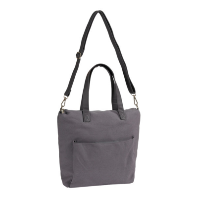 Skuldertaske til garn, mørkegrå