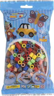Hama Maxi Helmikoristeet 500 kpl. - Mix 69
