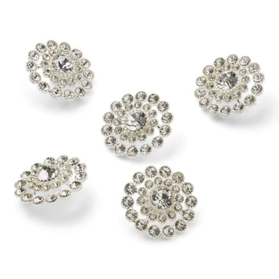 HobbyArts Strassinapit, Valkoiset, 20 mm, 5 kpl