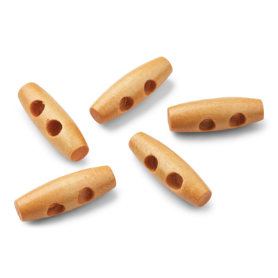 LindeHobby Duffel Napit, Beige, 30 mm, 5 kpl