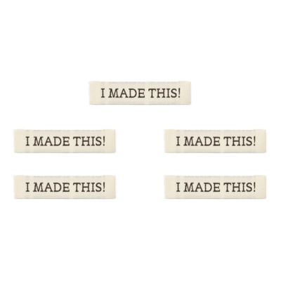 LindeHobby I Made This! -tunniste (7 cm x 1 cm)