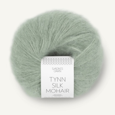 Sandnes Tynn Silk Mohair 8521 Pölyinen vaaleanvihreä