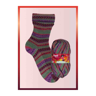 Opal Laubgeflüster 4-ply 50 Marja-aamiainen