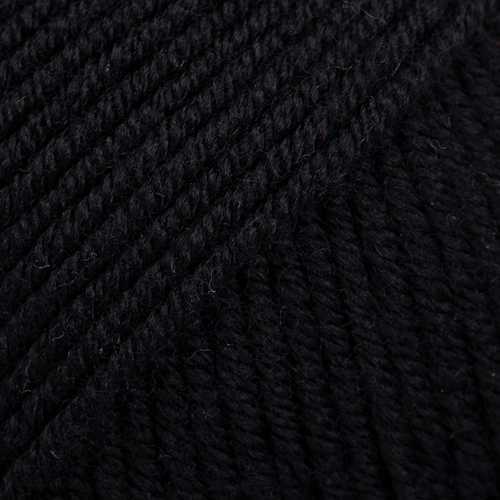 Merino Extra Fine 02 Musta (Uni Colour)