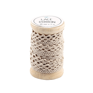 Go Käsintehty pitsinauha (beige)