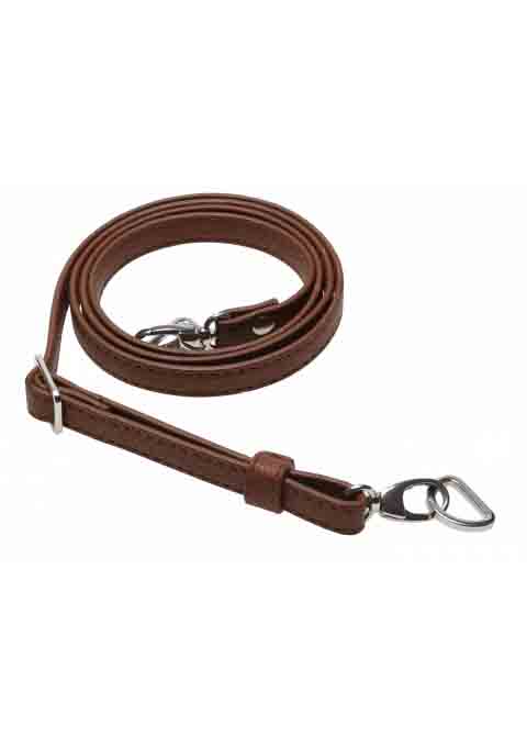 Brun med sølvspænde