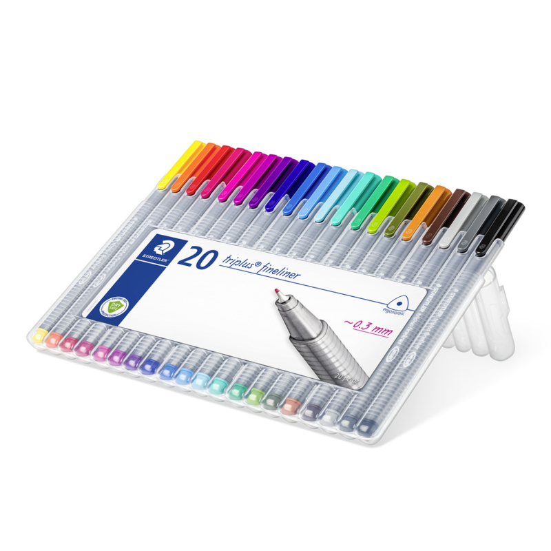 STAEDTLER Triplus fineliner 334 värimerkit, 20 kpl