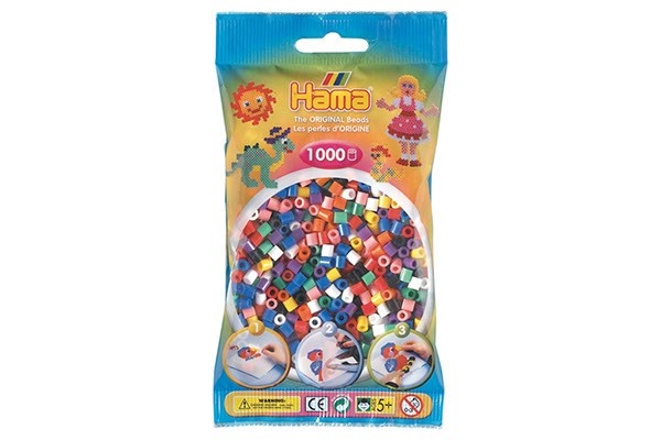 Hama Midi Perler, Mix, 1000 stk