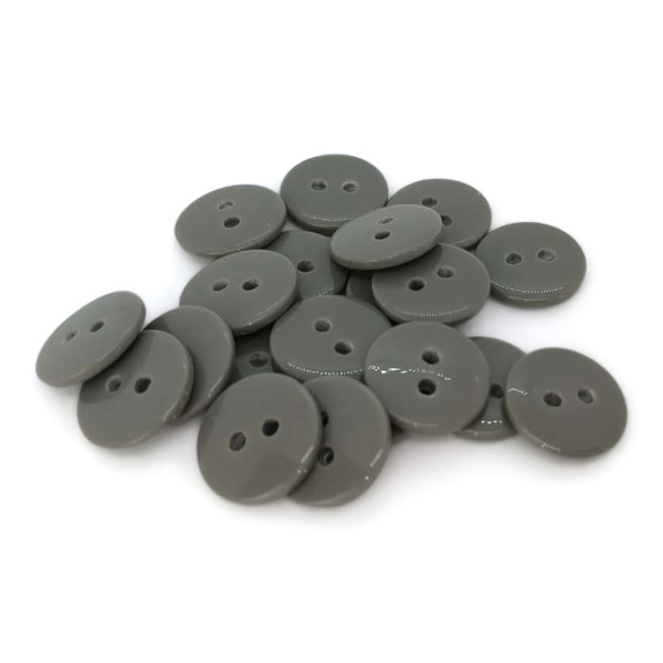 HobbyArts Pyöreät muovinapit harmaa, 12,5 mm, 20 kpl
