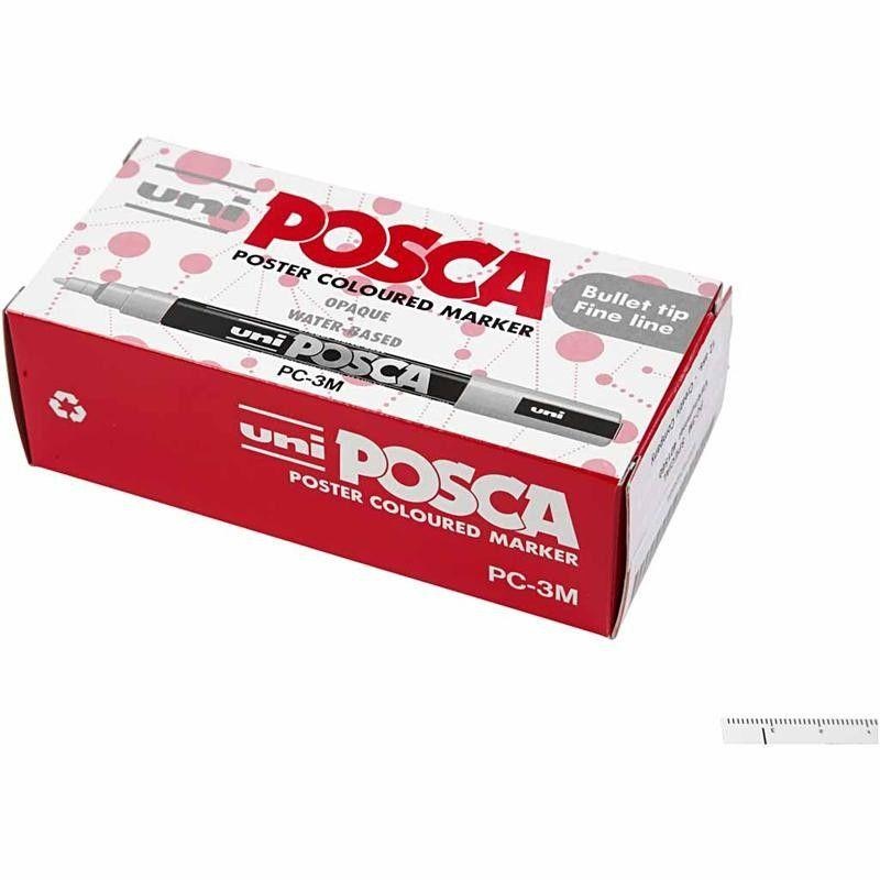 Uni Posca Tusch Fine, 12 kpl.