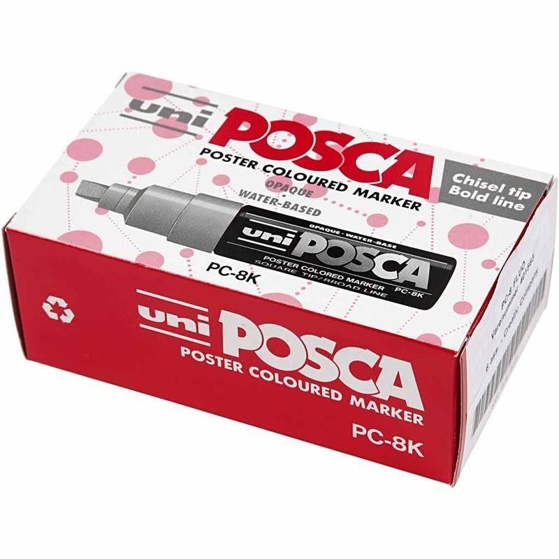 Uni Posca Tusch leveä, 6 kpl.