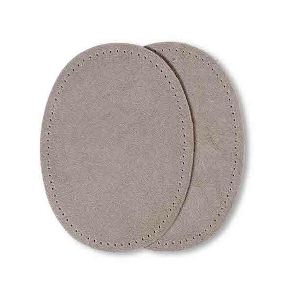 Prym Albuelapper Imiteret Ruskind 10x14 cm 381 Lys grå