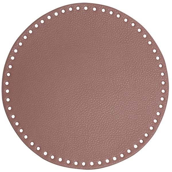 Go Handmade TaskeKurve Base, PU Læder, Rund, 25 cm 22381 Lavendel