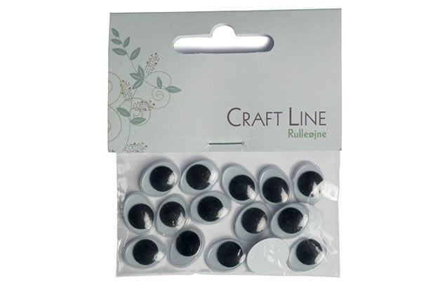Craft Line Rulleøjne Oval 15 mm, 20 stk