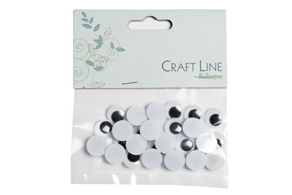 Craft Line Rulleøjne 12 mm, 30 stk