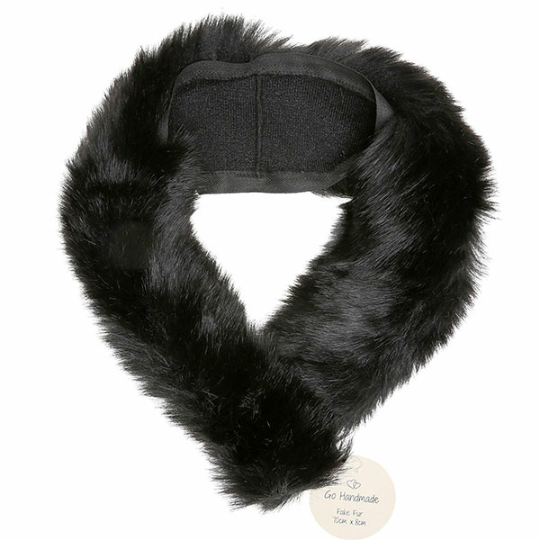 Go Handmade Akryl Pels 70 x 8 cm Sort