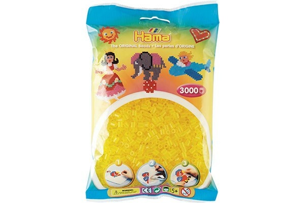 Hama Midi Perler, Transparent, 3000 stk 201-14 Gul