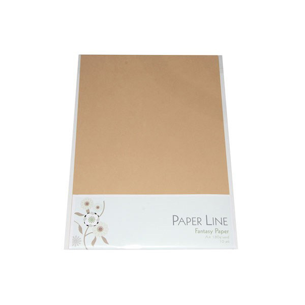 Paper Line Fantasy Karton A4, 10 stk Sand