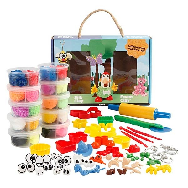 Foam Clay & Silk Clay lahjarasia, 10 + 10 kpl