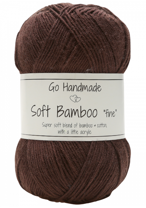 Go Handmade Soft Bamboo Fine 17323 Mørkebrun