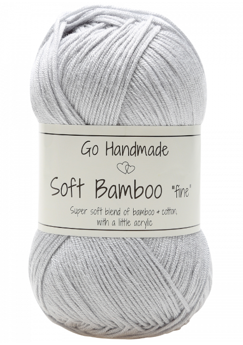 Go Handmade Soft Bamboo Fine 17328 Lysegrå