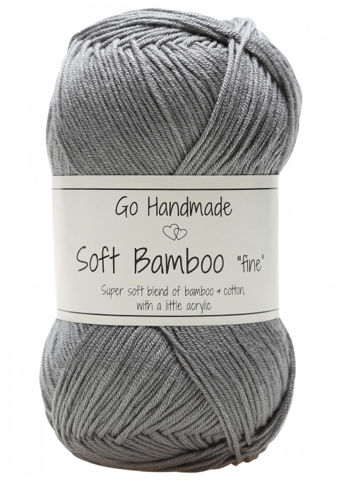 Go Handmade Soft Bamboo Fine 17329 Grå
