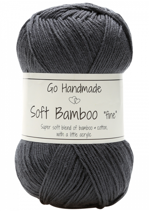 Go Handmade Soft Bamboo Fine 17330 Mørkegrå