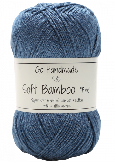 Go Handmade Soft Bamboo Fine 17331 Petroleumsblå