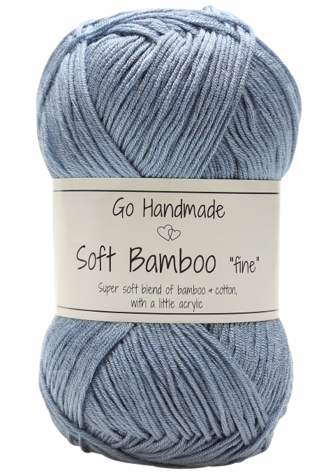 Go Handmade Soft Bamboo Fine  17373 Jeans blå