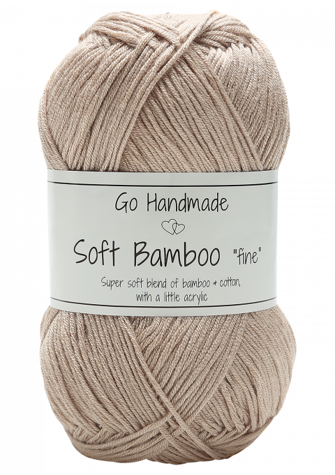 Go Handmade Soft Bamboo Fine 17422 Nude Beige