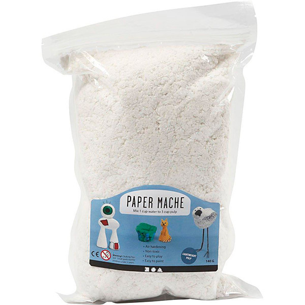 Papmaché pulp, 1 ps 140 g