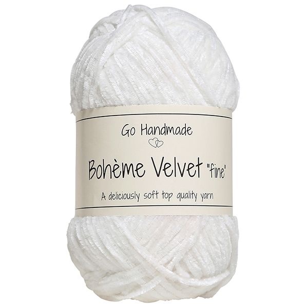 Go Handmade Bohème Velvet Fine 17614 Sne hvid